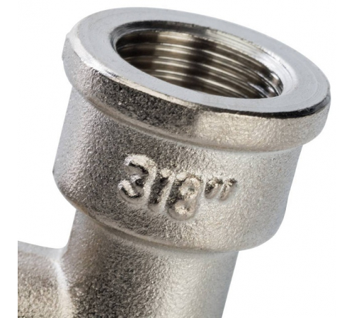 Угольник с упором НВ никелированный Stout 3/8", SFT-0016-000038