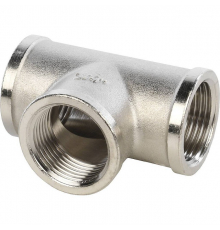Тройник ВВ никелированный Stout 3/4", SFT-0020-000034