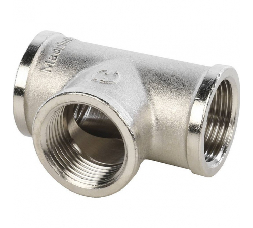 Тройник ВВ никелированный Stout 3/4", SFT-0020-000034