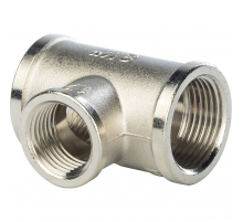 Тройник ВВ переходной никелированный Stout 3/4"x1/2"x3/4", SFT-0022-341234