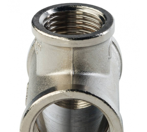 Тройник ВВ переходной никелированный Stout 3/4"x1/2"x3/4", SFT-0022-341234