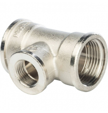 Тройник ВВ переходной никелированный Stout 1"x1/2"x1", SFT-0022-001121