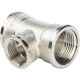 Тройник ВВ переходной никелированный Stout 1"x3/4"x1", SFT-0022-001341