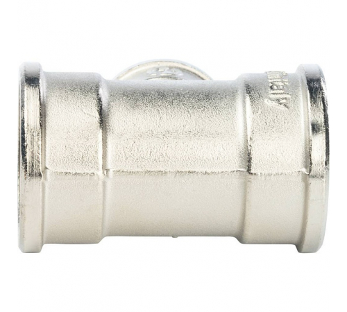 Тройник ВВ переходной никелированный Stout 1"x3/4"x1", SFT-0022-001341