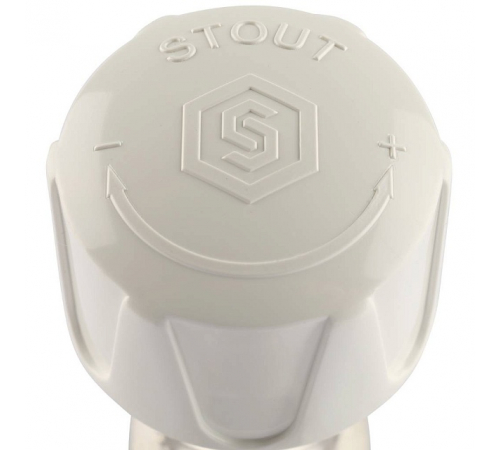 Клапан ручной терморегулирующий STOUT SVR угловой 3/4