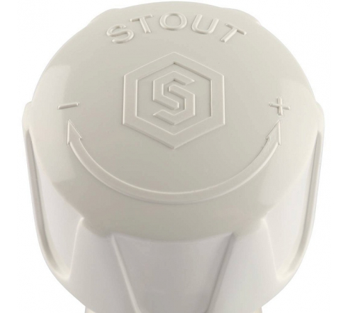 Клапан ручной терморегулирующий STOUT SVRs с неподъемным шпинделем, прямой 1/2