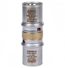 Муфта STOUT соединительная равнопроходная 20х20 для металлопластиковых труб прессовой