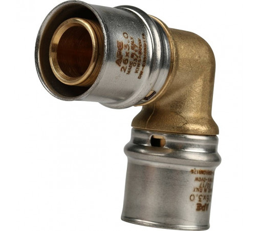 Угольник STOUT  90° 26х26 для металлопластиковых труб прессовой