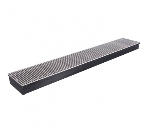 Внутрипольный конвектор STOUT SCN-1100 80х240х1400 (Решётка роликовая) правое подключение