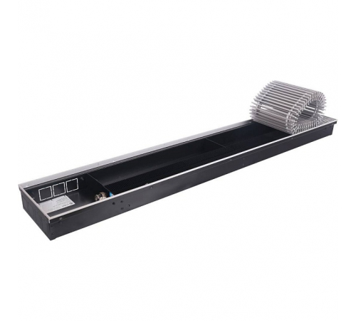 Внутрипольный конвектор STOUT SCN-1100 80х240х1400 (Решётка роликовая) правое подключение