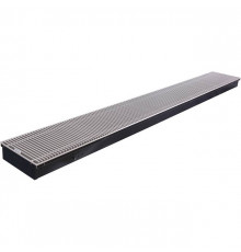 Внутрипольный конвектор STOUT SCQ-1100 75х240х2000 (Решётка роликовая) правое подключение