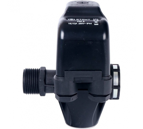 Реле давления STOUT SCS-0001 для водоснабжения со встроенным манометром PM5-3W, 1-5 бар