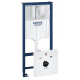 Инсталляция для унитаза GROHE Rapid SL 38750001, 4 в 1 с панелью смыва