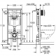 Инсталляция для унитаза GROHE Rapid SL 38772001, 3 в 1 с панелью смыва