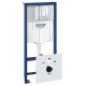 Инсталляция для унитаза GROHE Rapid SL 38775001, 4 в 1 с панелью смыва
