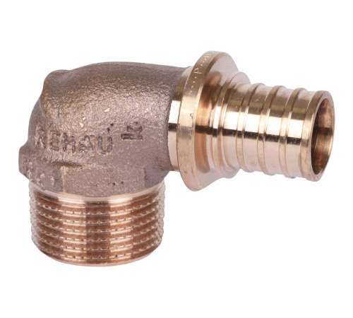 Угольник-переходник с наружной резьбой Rehau Rautitan 20-R 3/4 RX+, 14563491001