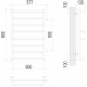 Полотенцесушитель TERMINUS Эконом Евромикс П8 500х800 бп500 NEW