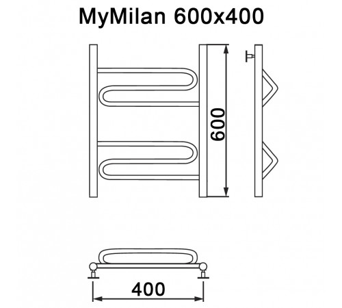 Полотенцесушитель MYFREA My Milan 60/40