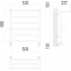 Полотенцесушитель TERMINUS Эконом Анкона П6 500х600 NEW