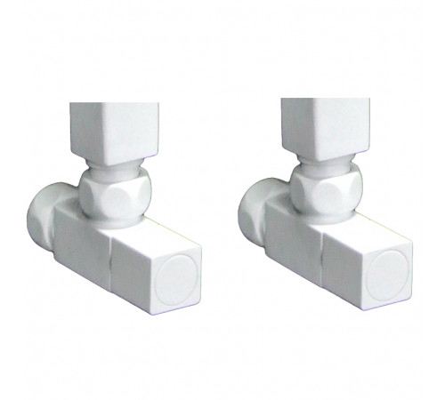 ВЕНТИЛЬ ЗАПОРНЫЙ УГЛОВОЙ КВАДР  3/4 x 1/2  г/ш  SG 01CH0405/2 белый RAL9016 матовый (НИКА)