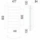 Полотенцесушитель TERMINUS Эконом Классик П8 400х800 бп600 NEW