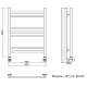 Полотенцесушитель Ника CLASSIC ЛП (Г2) 60/50 RAL9005 черный матовый с вентилями (комплект люкс)*