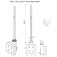 Блок Terma КТХ 3 МS хром скрыт + Terma-Split 300W