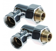 Американка для полотенцесушителя  угл 3/4' x 1/2'  г/ш  (НИКА) SMT747/2SCH0504(S2) со сгоном хром