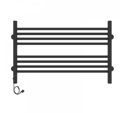 Полотенцесушитель с/т Laris Оливия ЧКЧ8 800/500 правый тэн черный матовый 73207629 RU