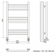 Полотенцесушитель Ника CLASSIC ЛП (Г2) 80/40 RAL9005 черный матовый с вентилями (комплект люкс)*